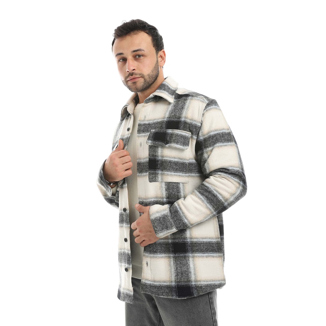 قميص شمواه كاروهات رجالي m4421