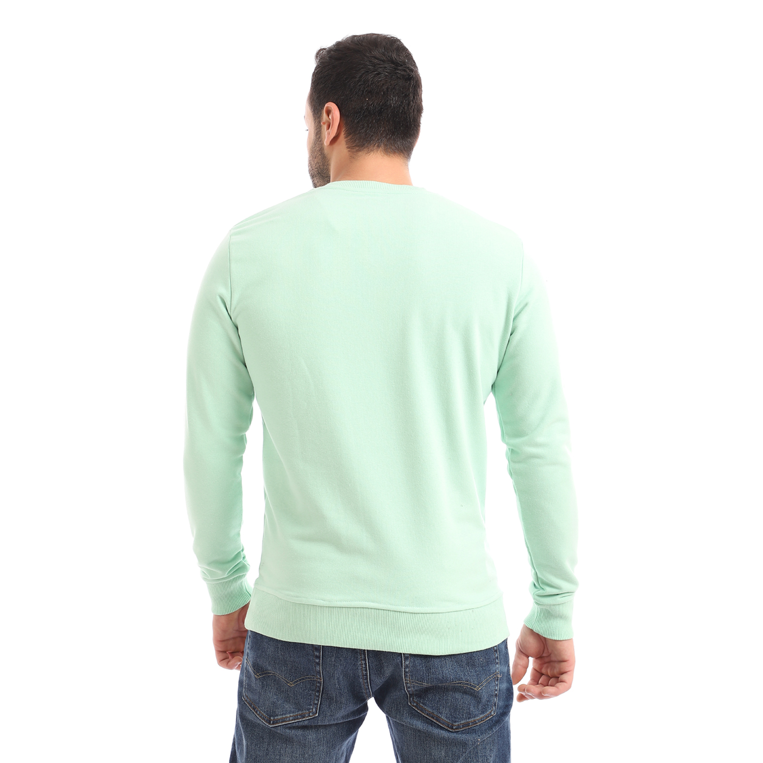 سويت شيرت خفيف برقبة على شكل حرف V - R1