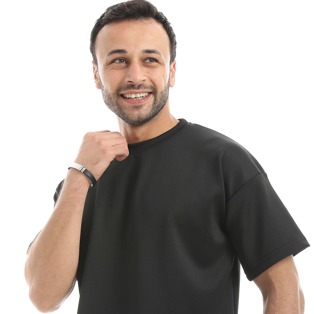 تيشيرت رجالي أوفر سايز نصف كم