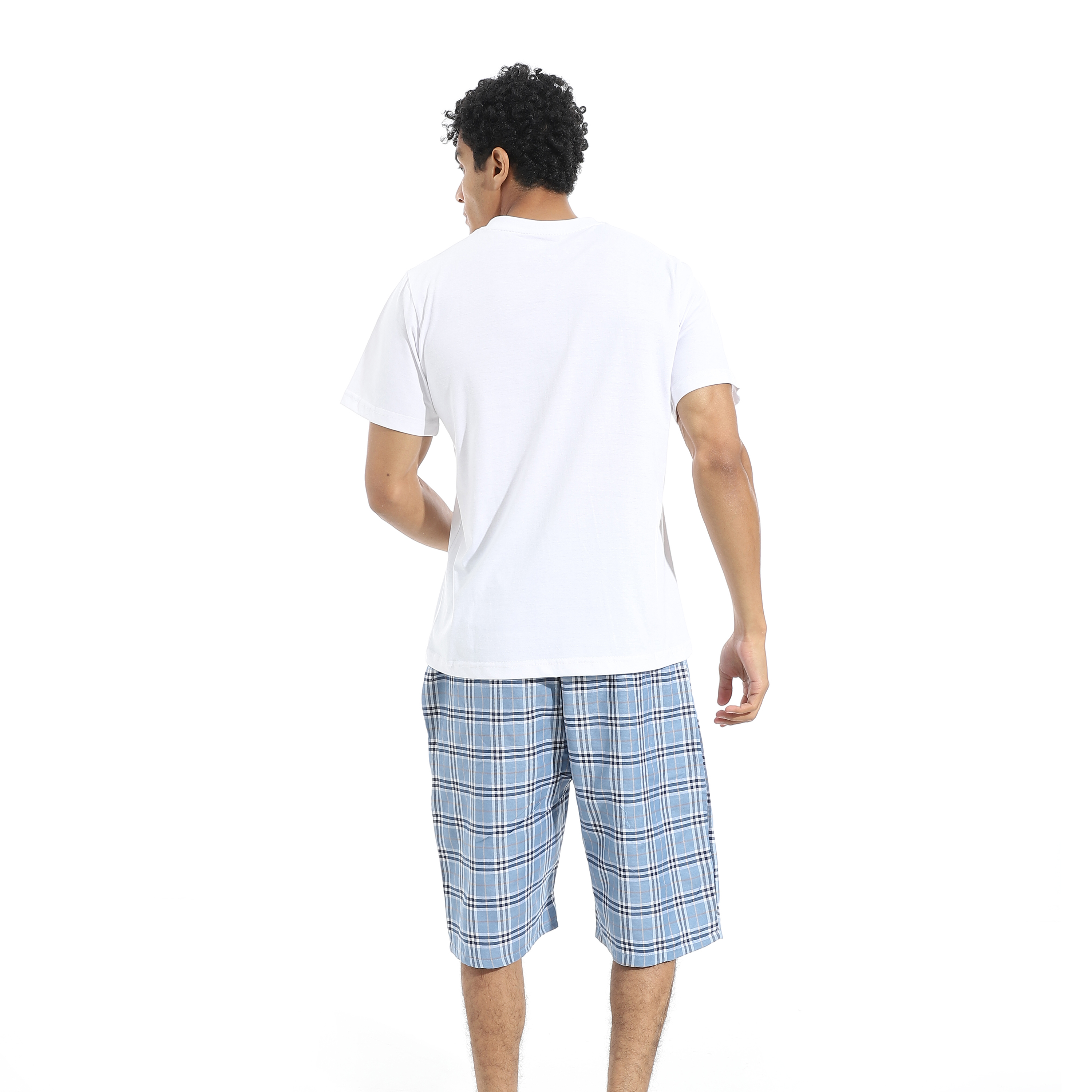 بيجامة ريد سيركل تي شيرت وشورت للرجال - a46