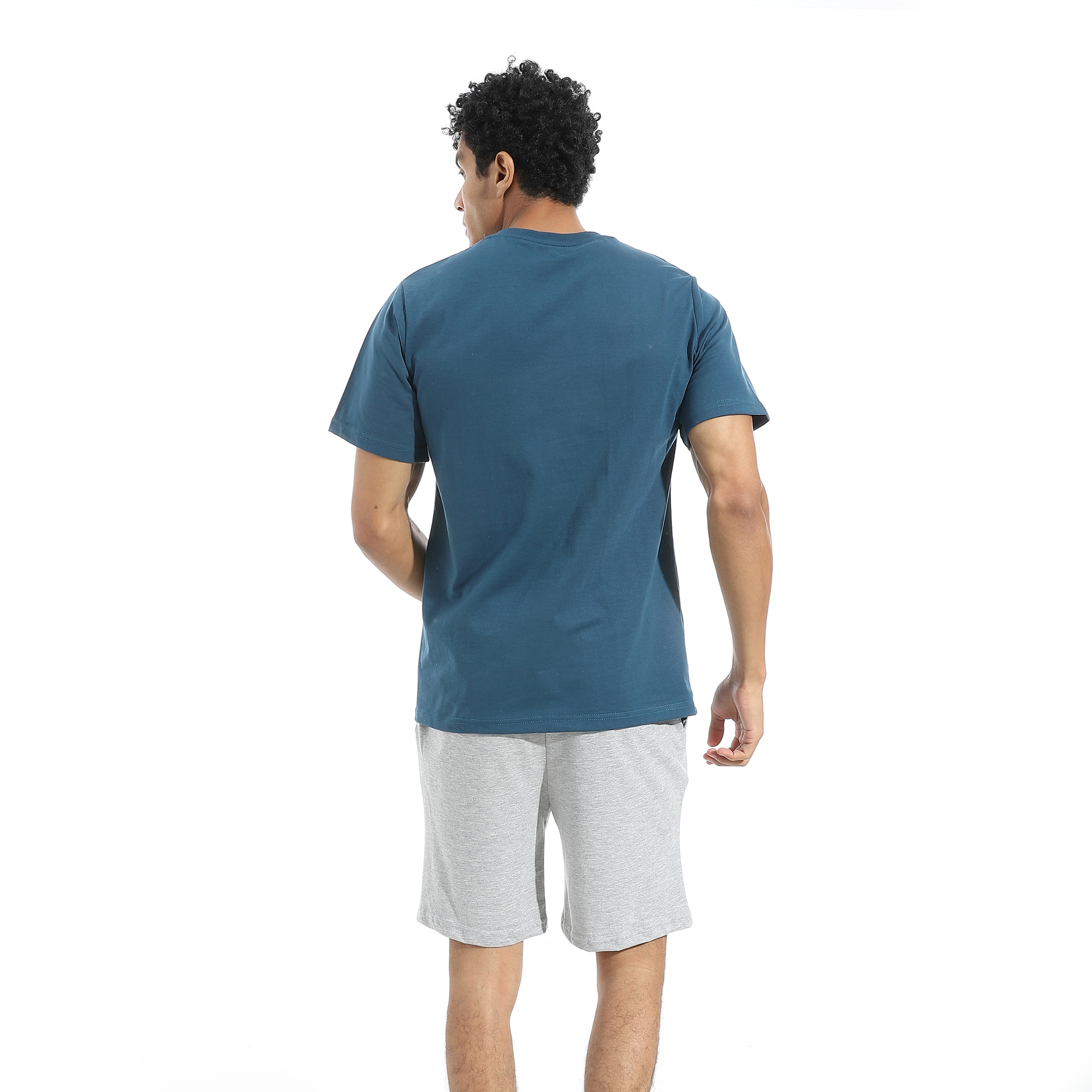 بيجامة شورت و تيشيرت رجالي - a48