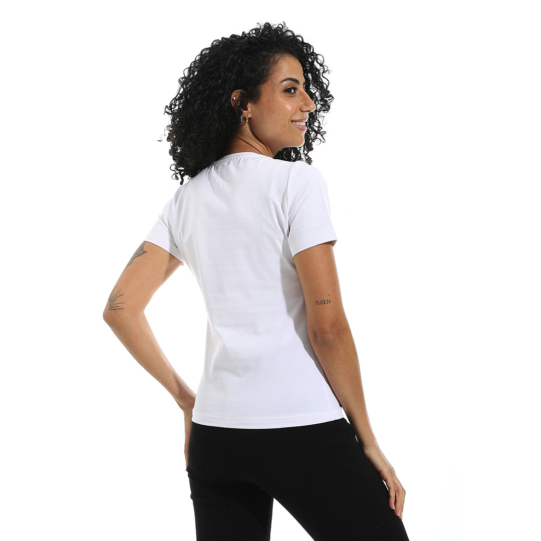 تيشيرت ليكرا نصف كم رقبة واسعة b32