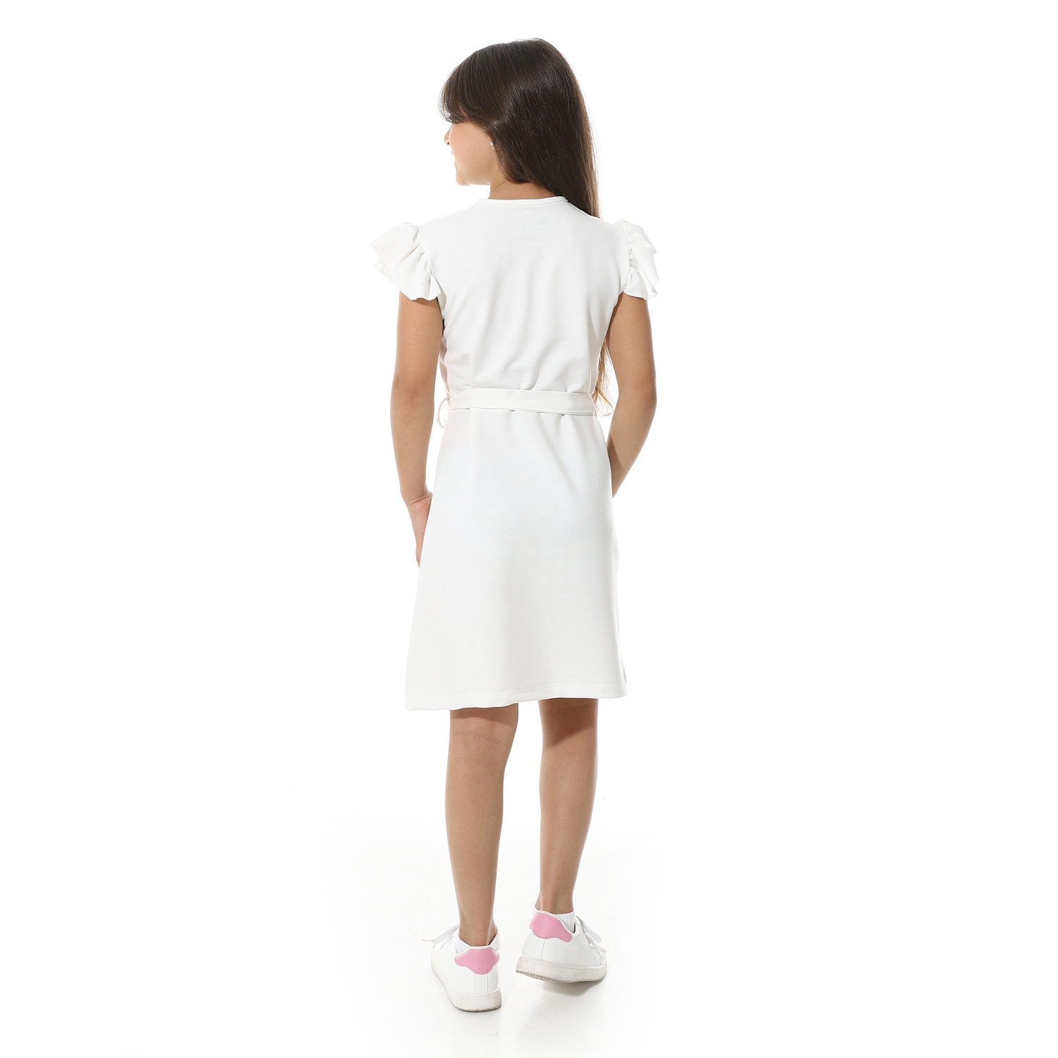 فستان مطبوع من الأمام g04