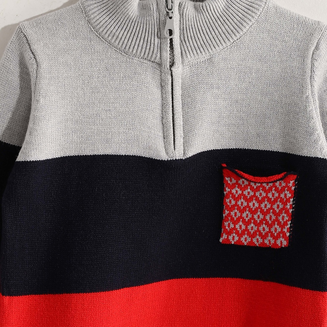 بوكليت أطفال شتوي بجيوب أمامية - 1449