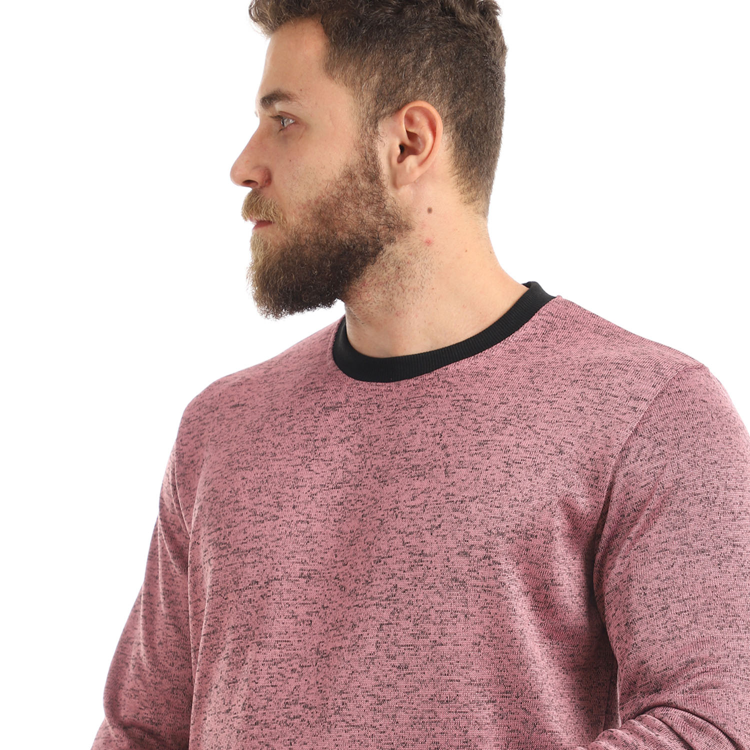 سويت شيرت كاجوال بأكمام دائرية مرنة - كشمير - 6321