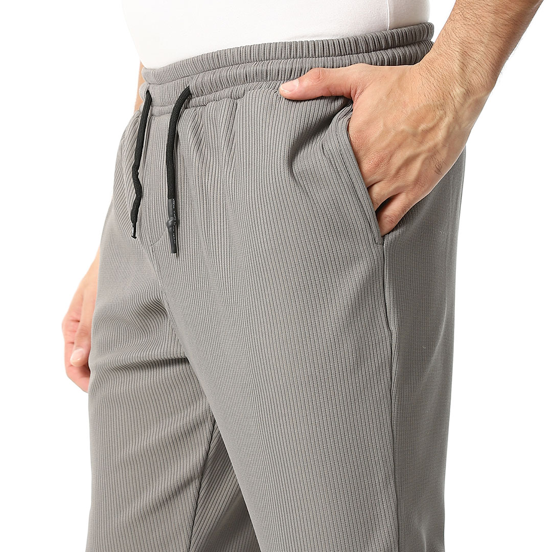 بنطلون سادة رجالي - رمادي A22