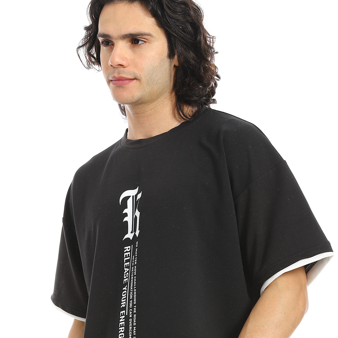 طقم تيشيرت وشورت رجالي a36