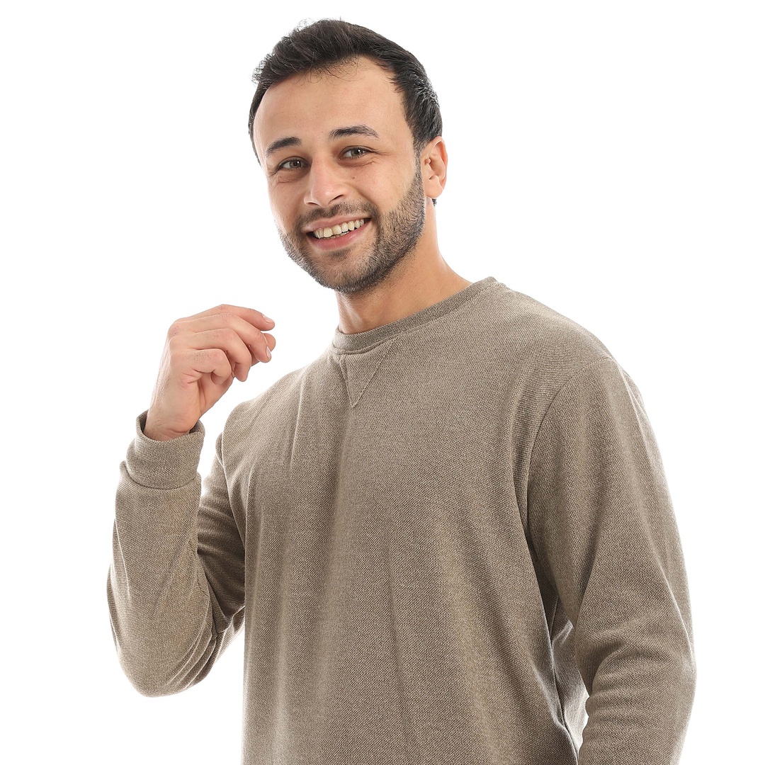 بيجامة برقبة دائرية مع بنطلون مربعات رجالي a55