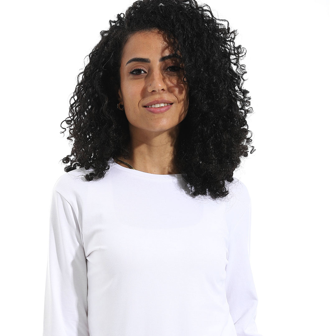 تيشيرت ليكرا بكم رقبة واسعة b28