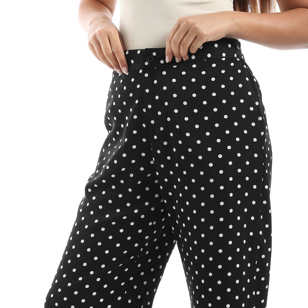 بنطلون ساتان حريمي منقوش B42