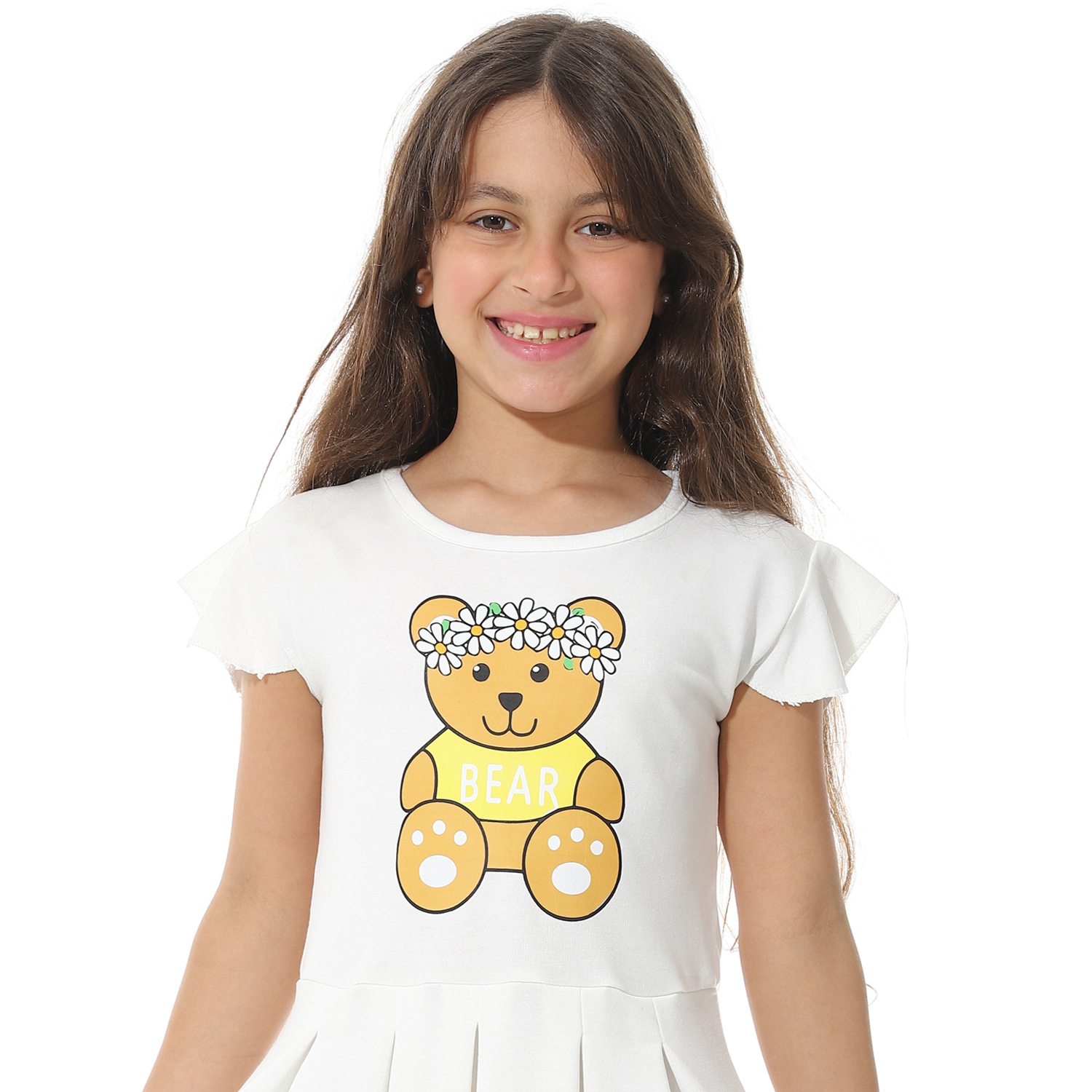 فستان مطبوع من الأمام g02