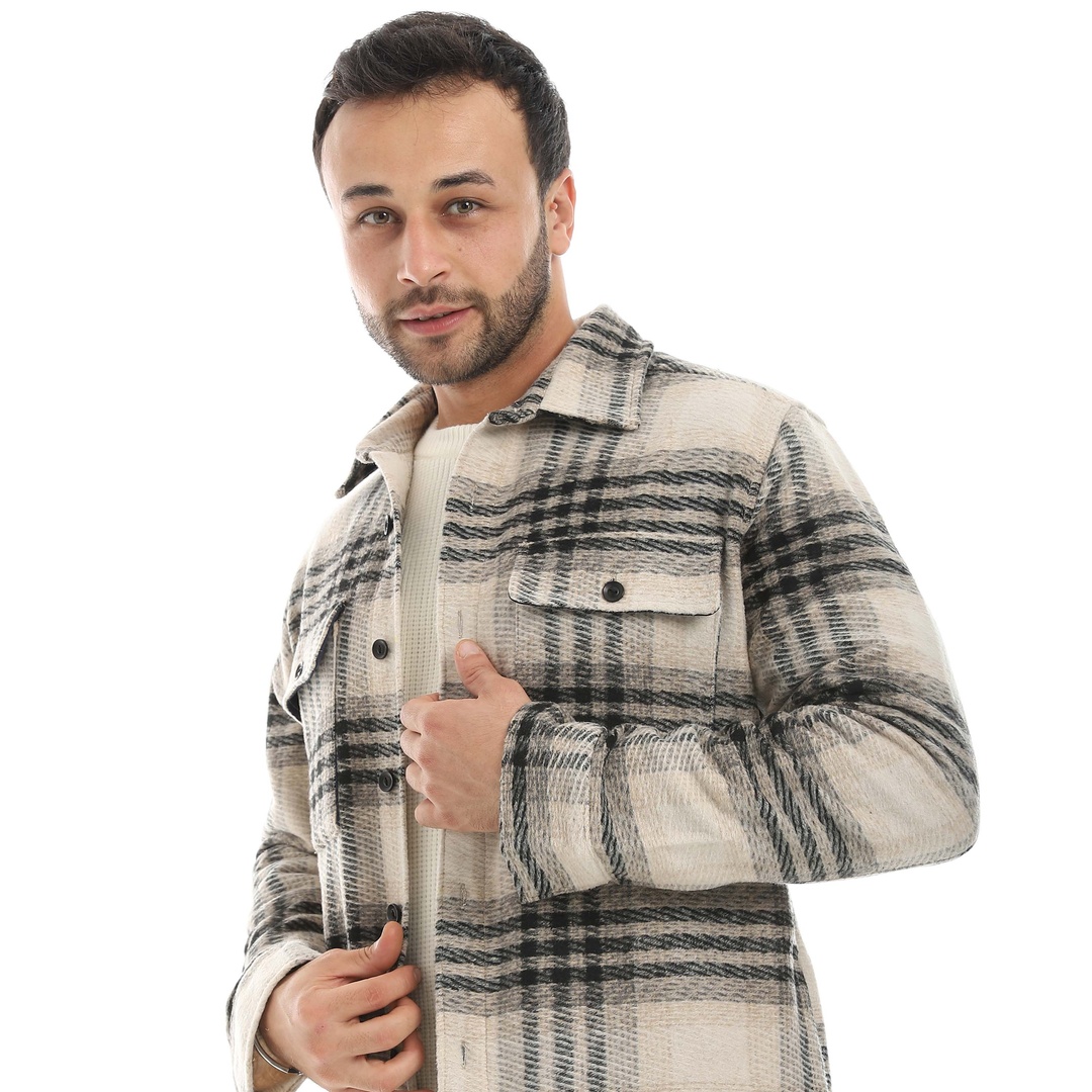 قميص شمواه كاروهات رجالي m4421