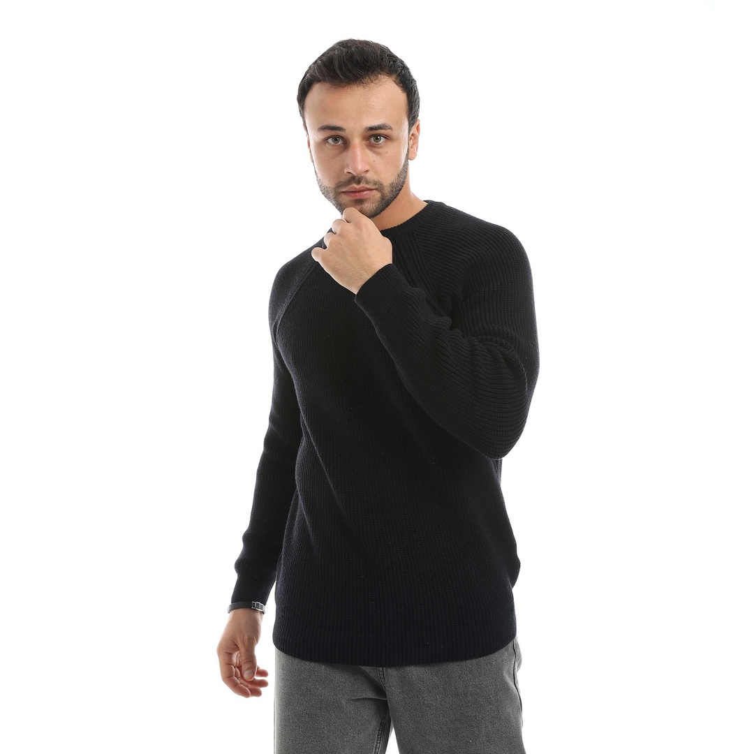 بلوفر صوف بكم رجالي m4422