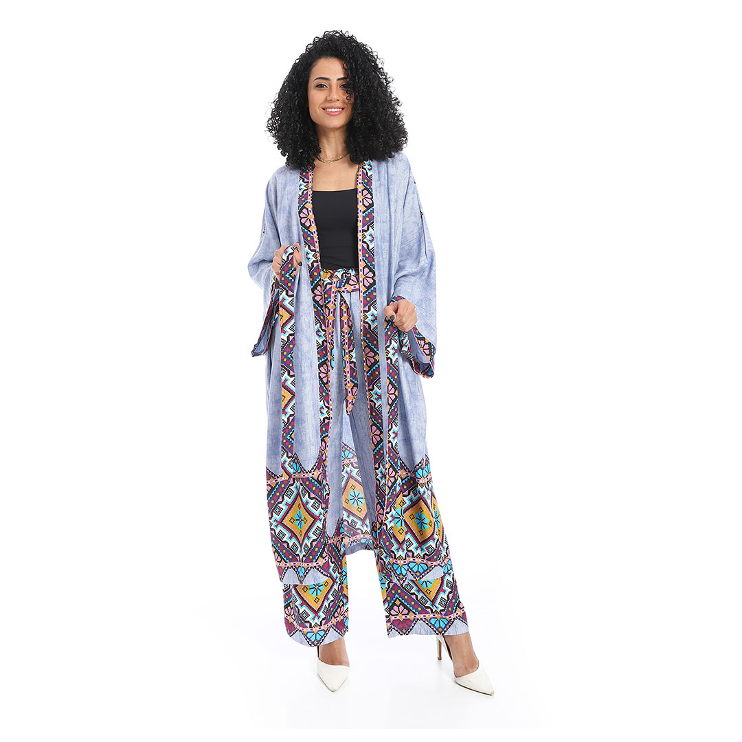 سوت كيمونو مطبوعة حريمي s2184
