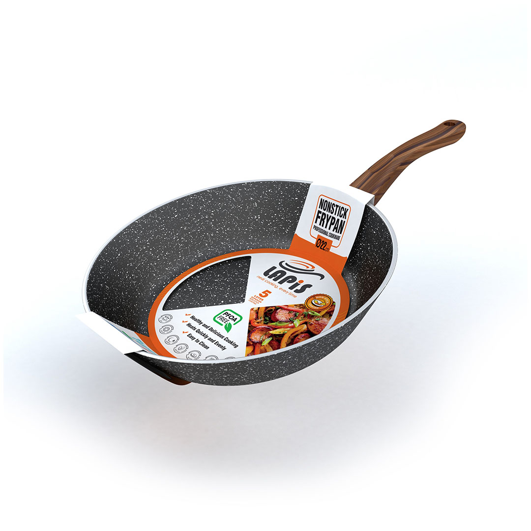 مقلاة لابيس جرانيت - مقاس 22 سم - أسود