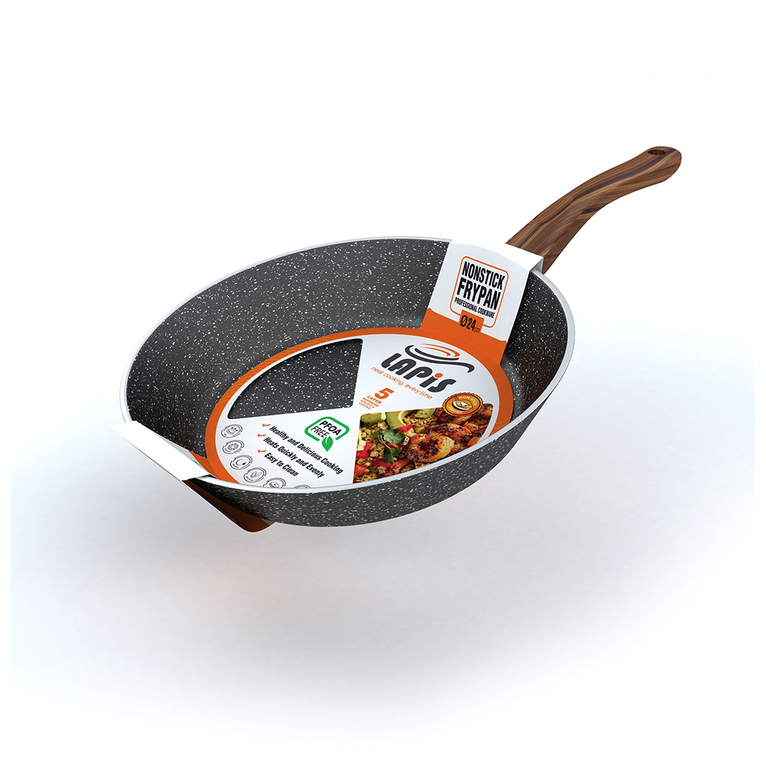 مقلاة لابيس جرانيت - مقاس 24 سم - أسود