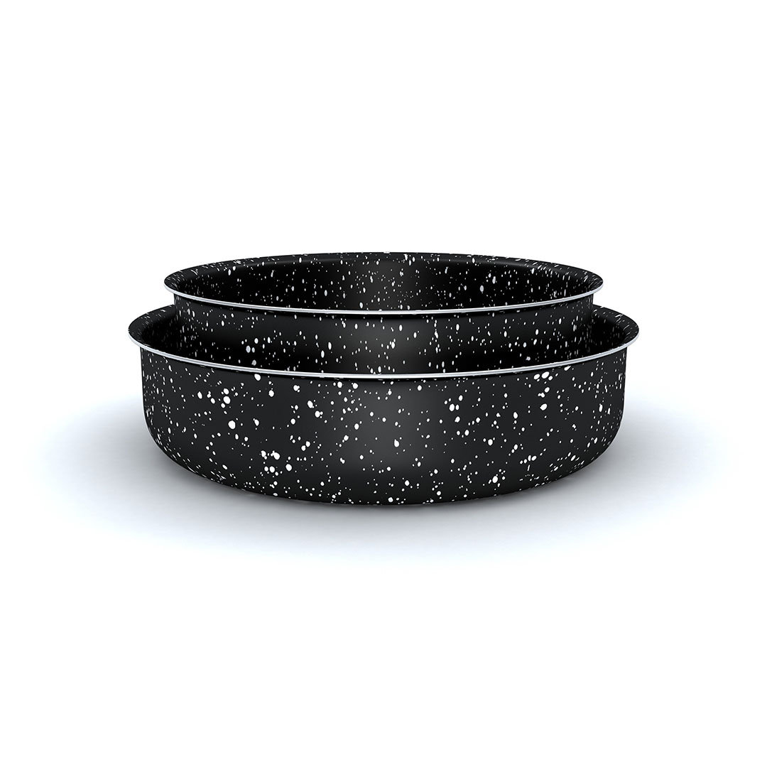 صواني فرن جرانيت لابيس - 2 قطعة - أسود