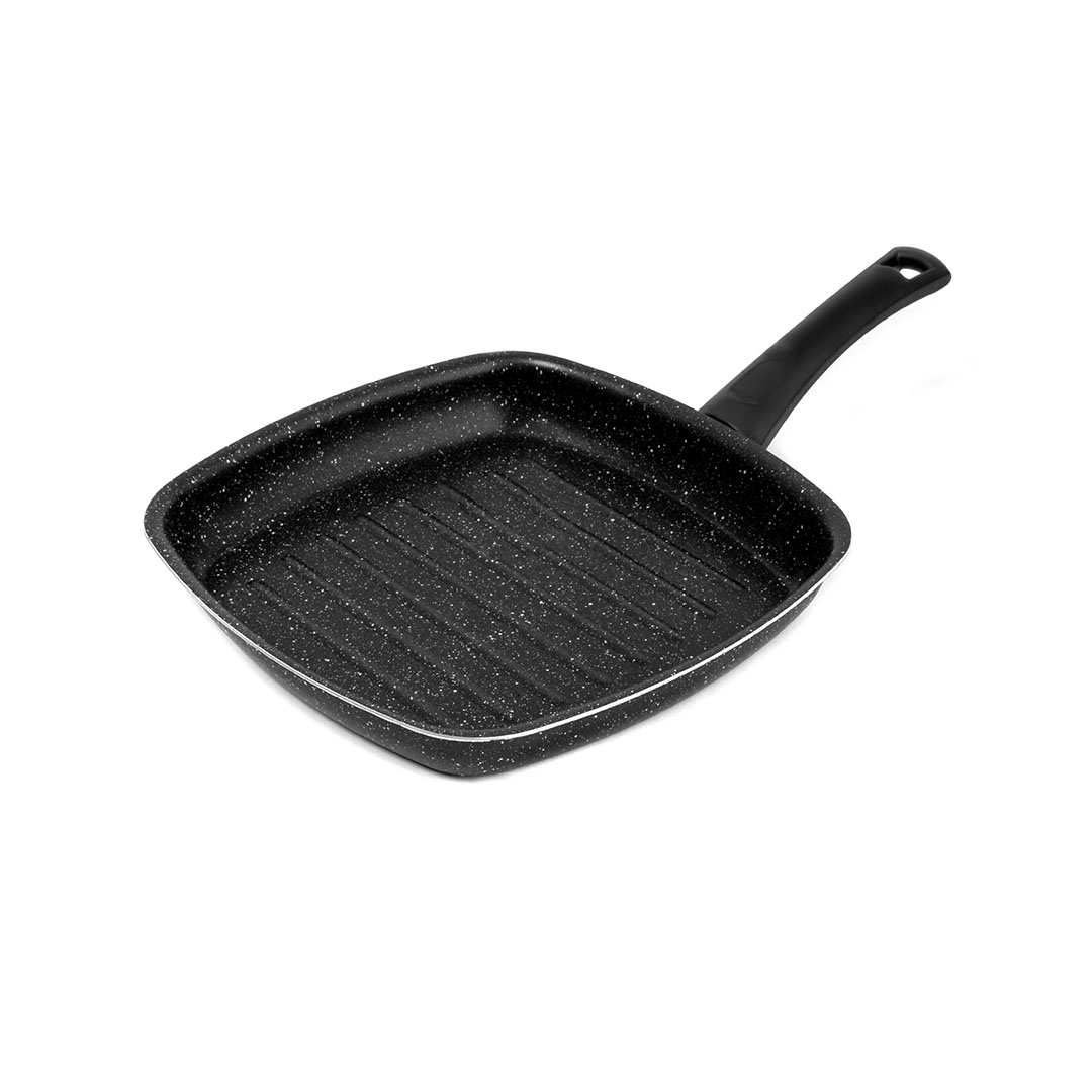 مقلاة جرانيت لازورد - 27 سم - أسود