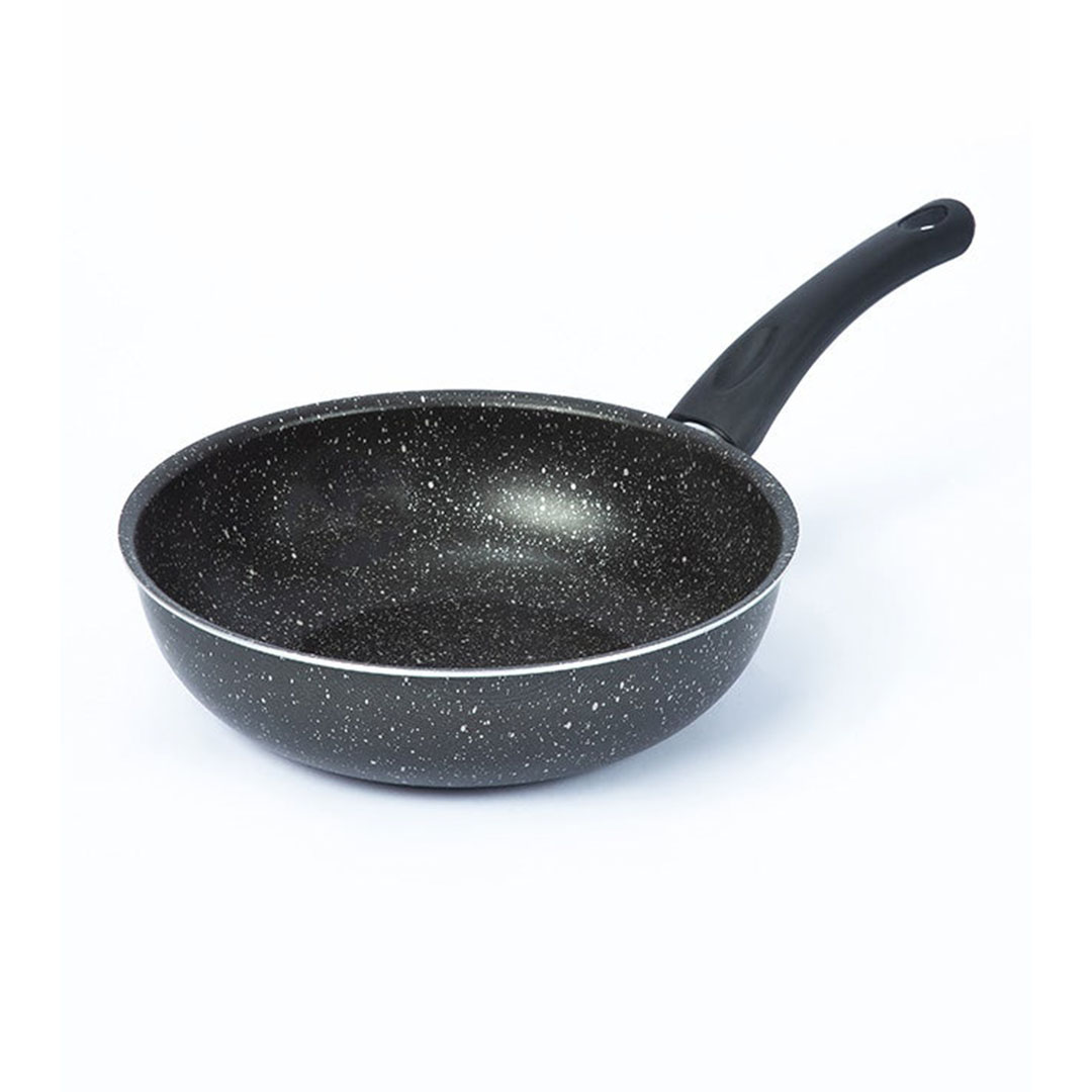 مقلاة جرانيت عميقة من لازورد - 24 سم - أسود