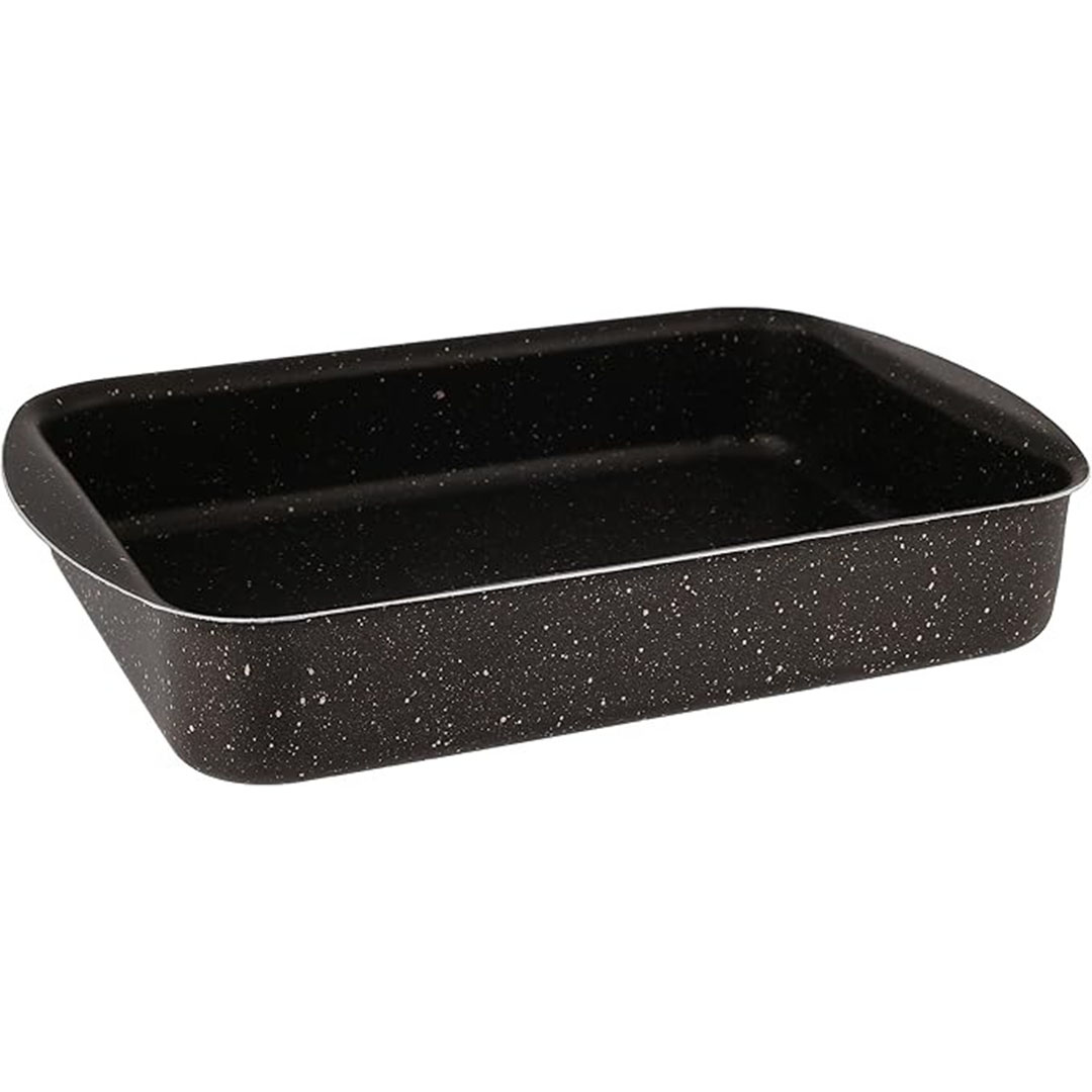 طاجن فرن مستطيل جرانيت من لازورد - 30 سم - أسود