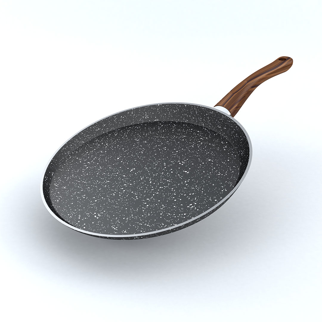 لابيس طاسة كريب جرانيت - مقاس 30 سم - أسود