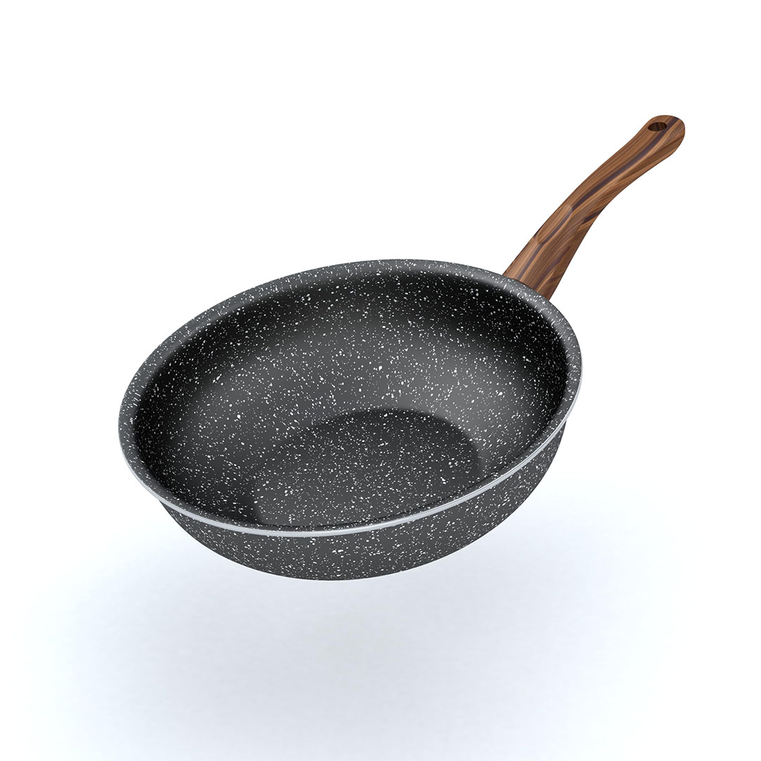 مقلاة عميقة جرانيت من لابيس - مقاس 24 سم - أسود