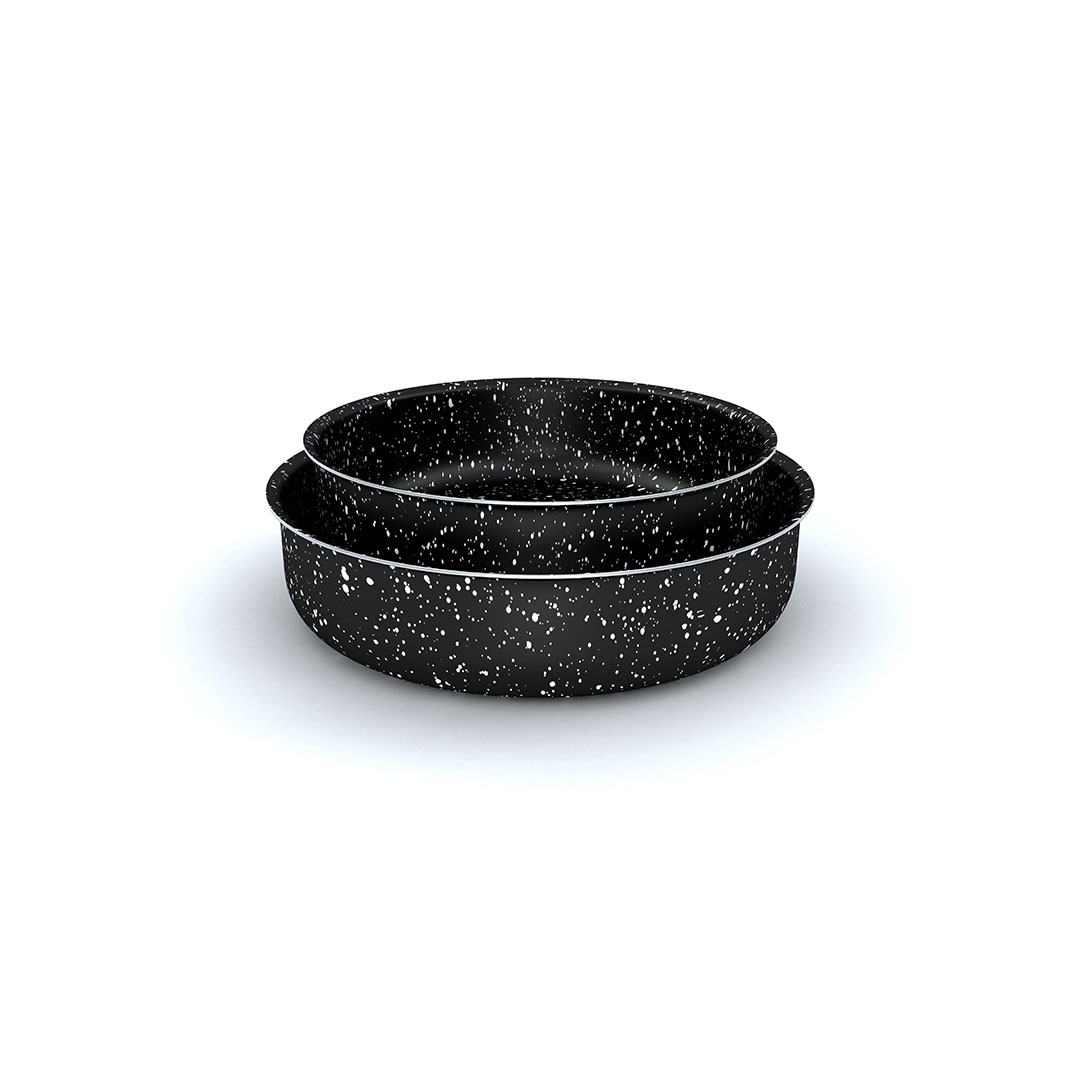 صواني فرن جرانيت لابيس - 2 قطعة - أسود