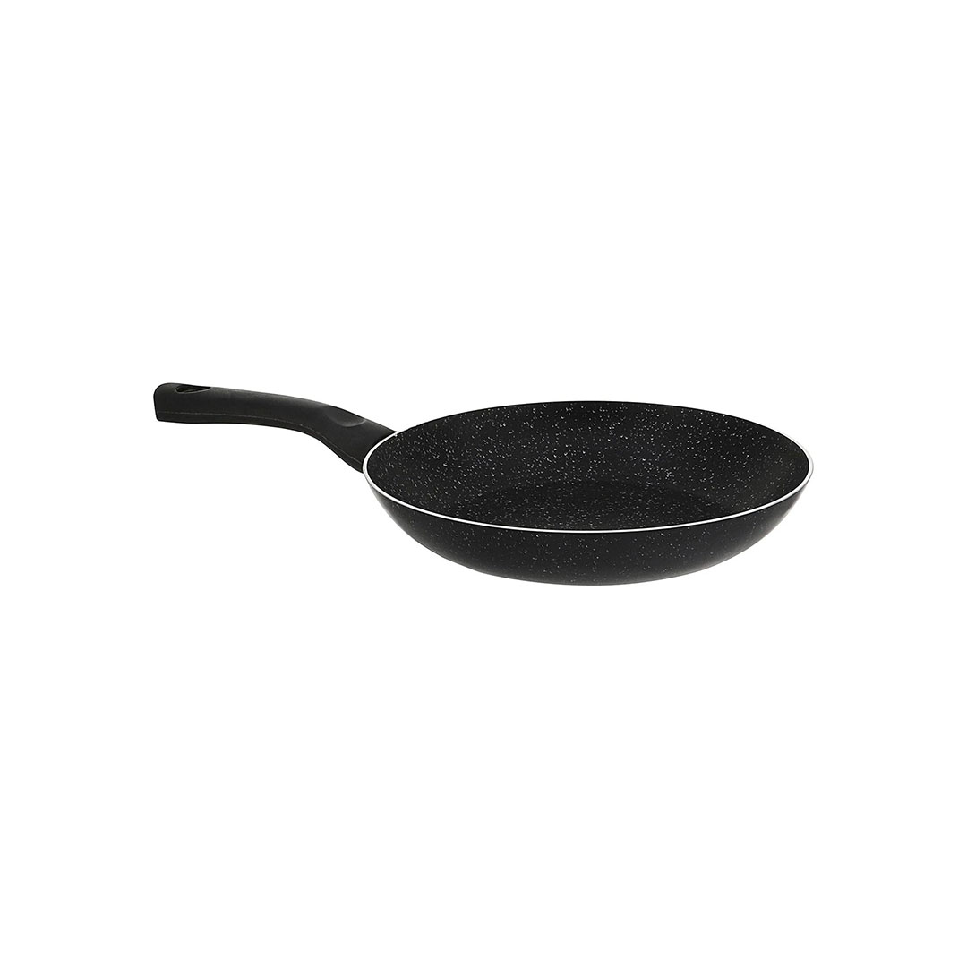 طقم مقلاية جرانيت لازورد - 3 قطع - مقاس 18/22/26 سم - أسود