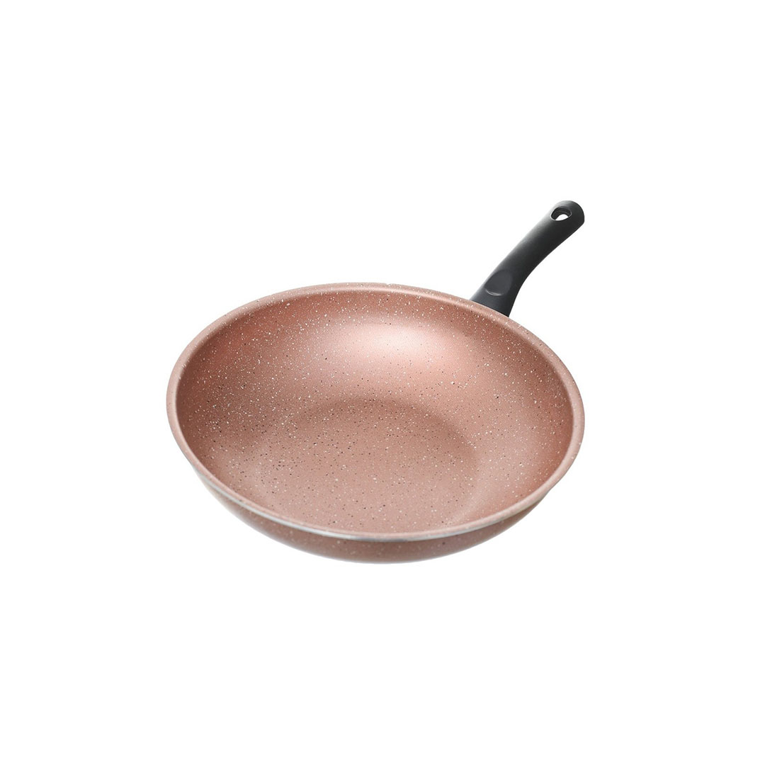 مقلاة جرانيت عميقة من لازورد - 28 سم - نحاسي