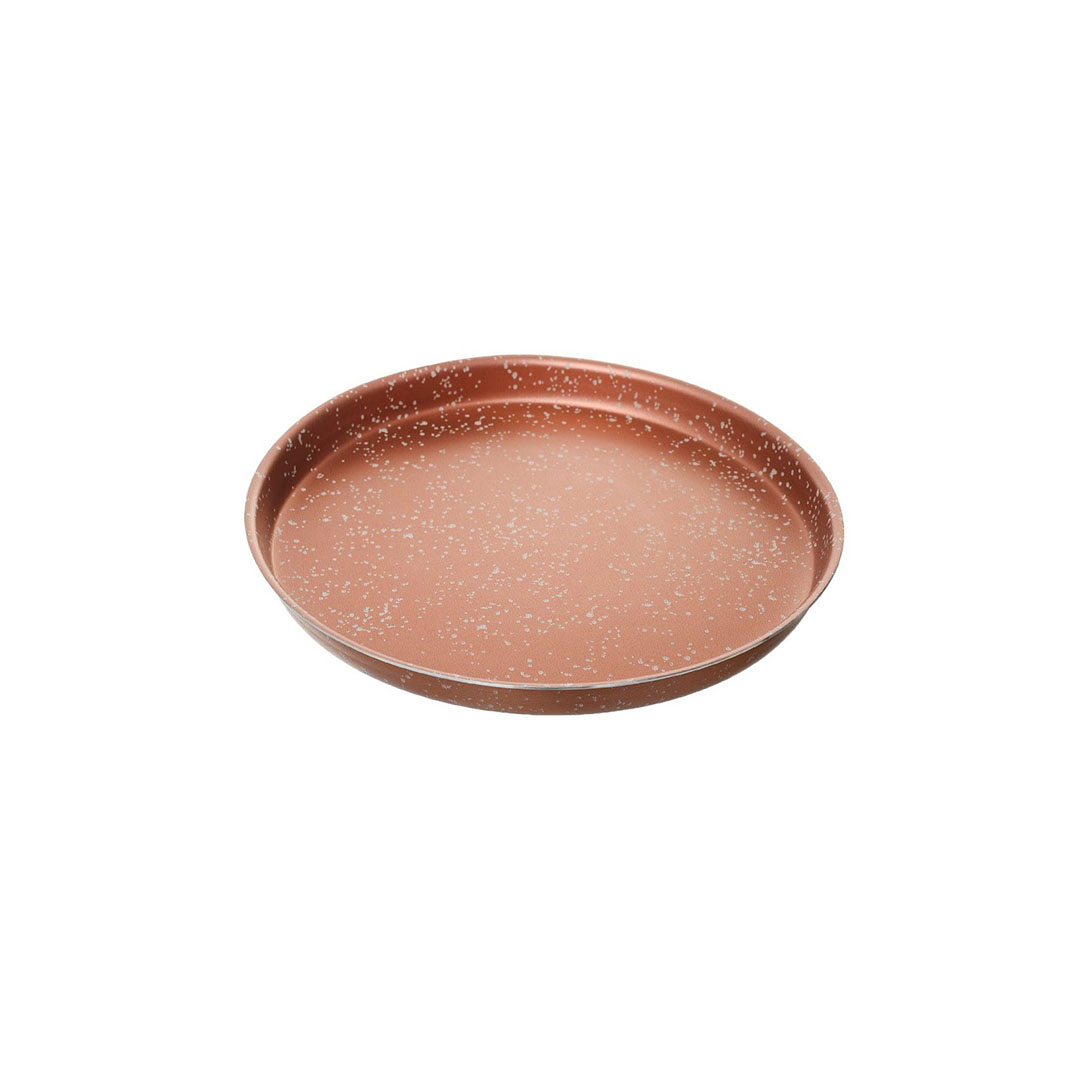 صينية بيتزا جرانيت لازورد - مقاس 26 - 30 سم - نحاسي - 2 قطعة