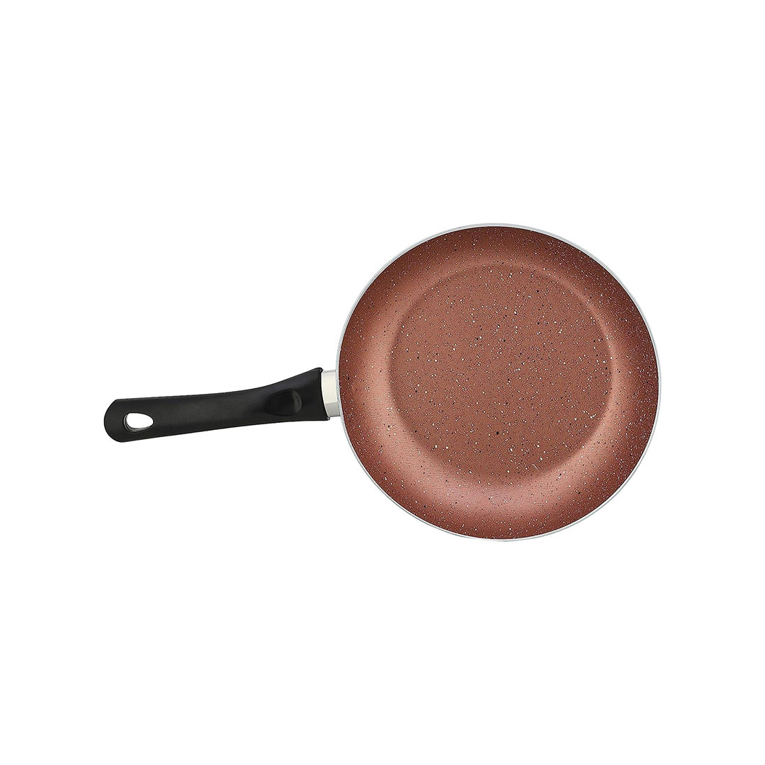 طقم مقلاية جرانيت لازورد - 3 قطع - مقاس 18/20/24 سم - نحاسي