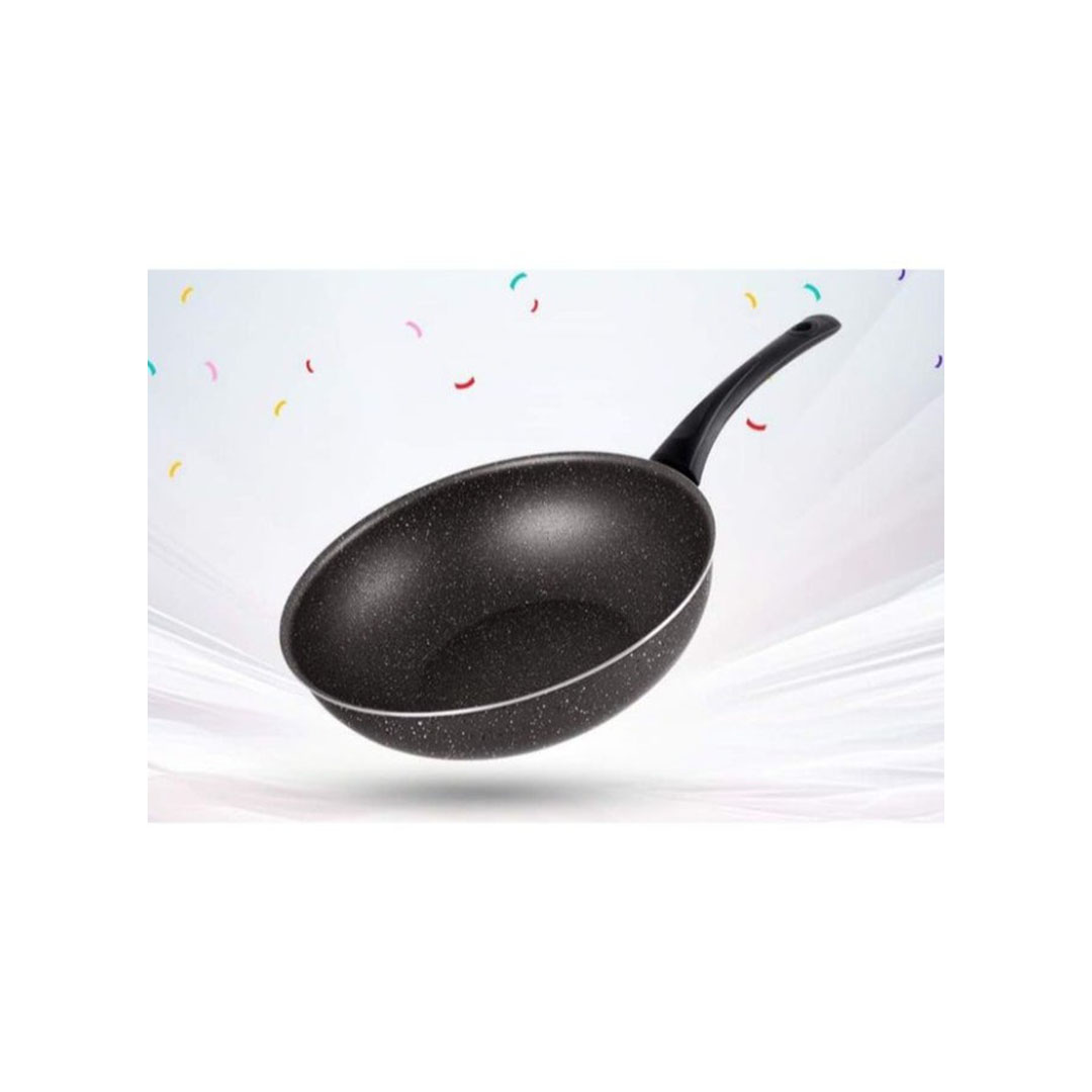 مقلاة جرانيت عميقة من لازورد - 28 سم - أسود