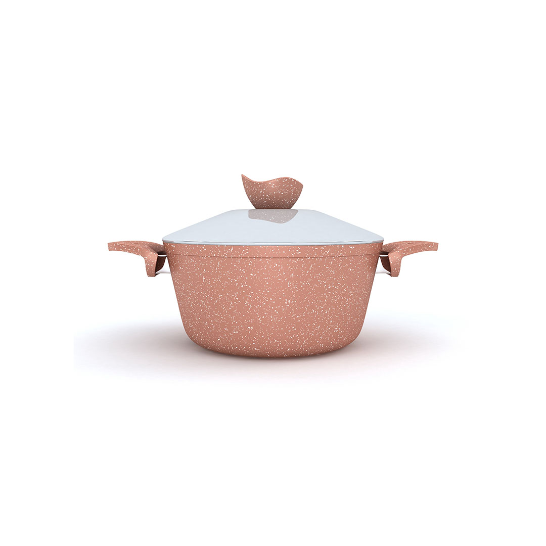 طقم حلل جرانيت برو من لازورد - 9 قطع - نحاسي