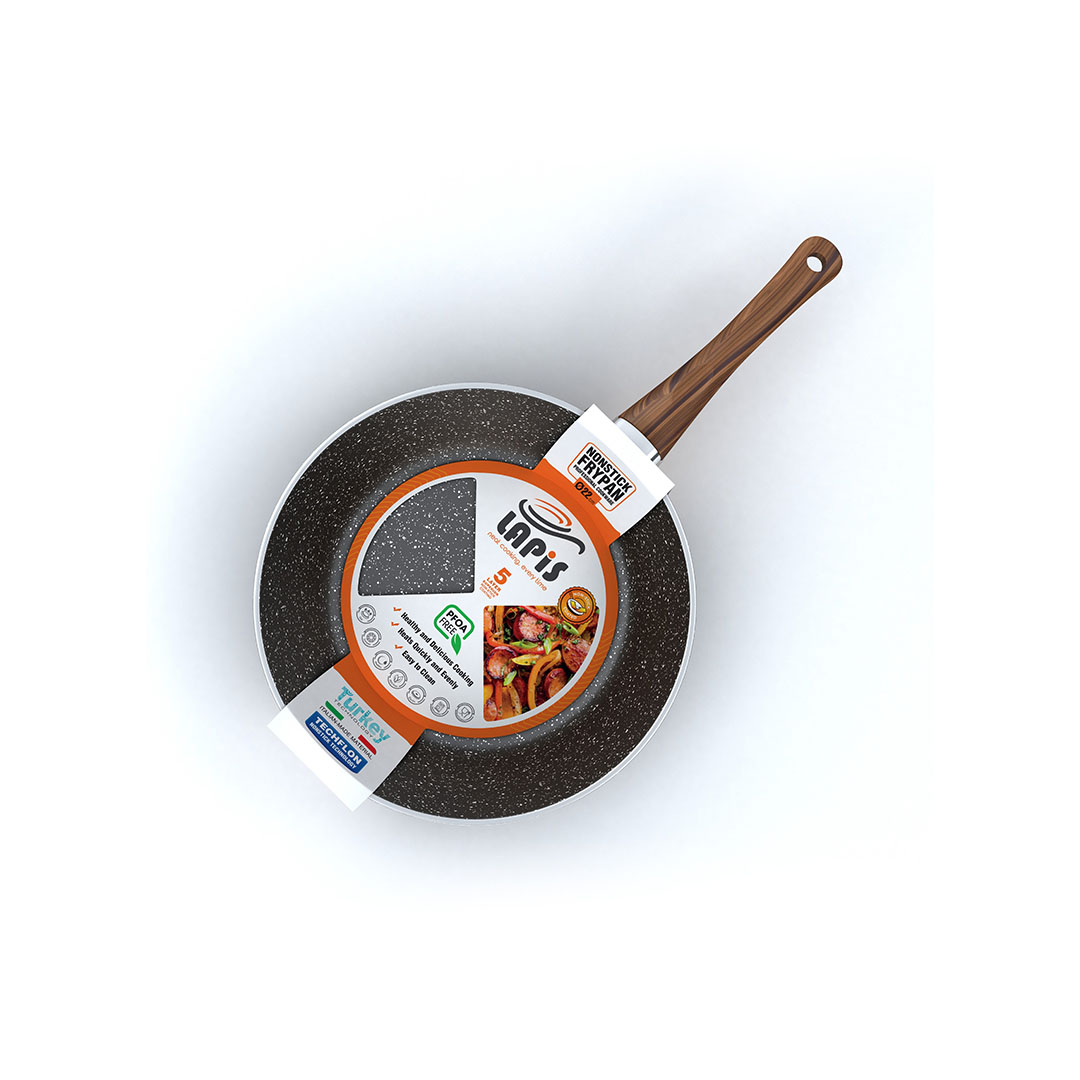 مقلاة لابيس جرانيت - مقاس 22 سم - أسود
