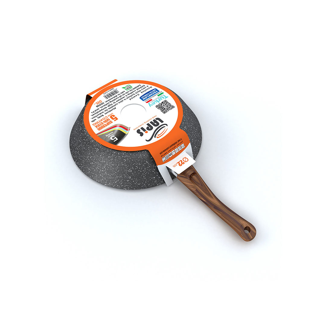 مقلاة لابيس جرانيت - مقاس 22 سم - أسود