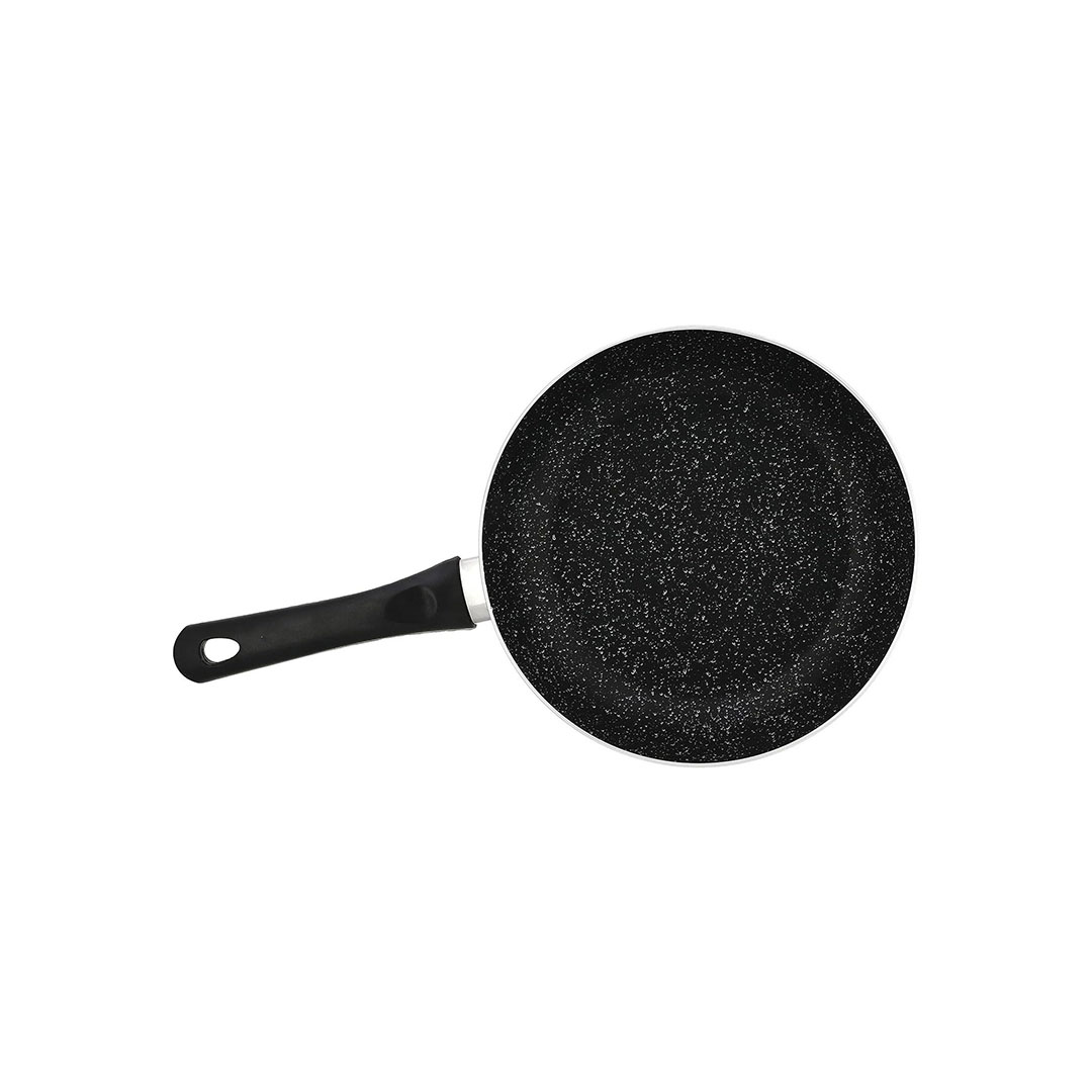 طقم مقلاية جرانيت لازورد - 3 قطع - مقاس 18/22/26 سم - أسود