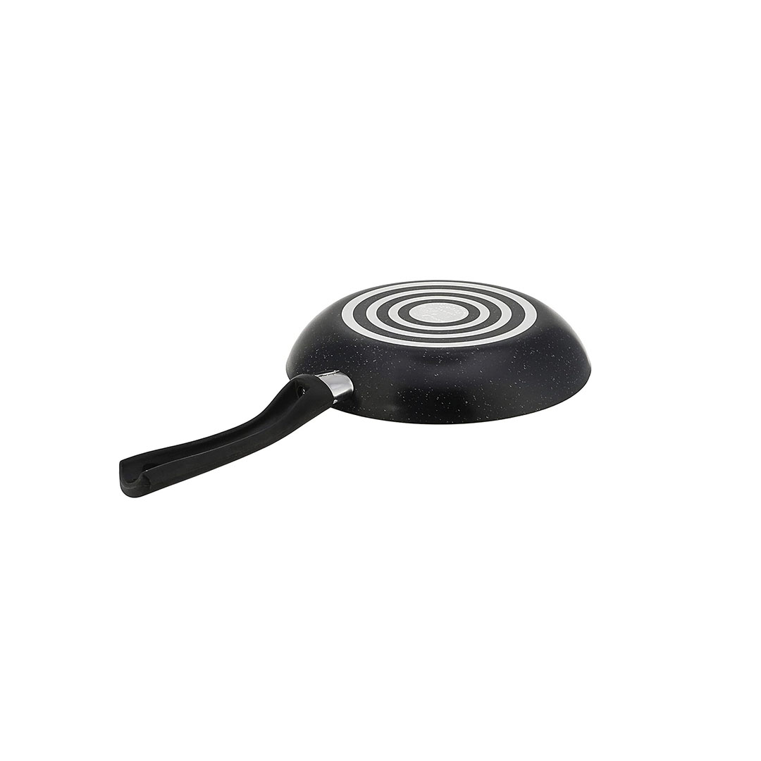 طقم مقلاية جرانيت لازورد - مقاس 22/26 سم - أسود - 2 قطعة