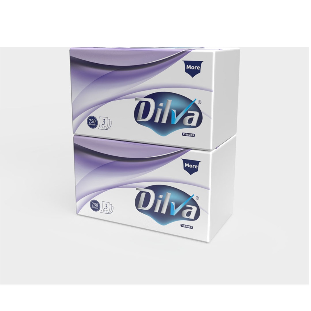 ديلفا مناديل سحب مور - 3 طبقات - 750 منديل - 2 قطعة