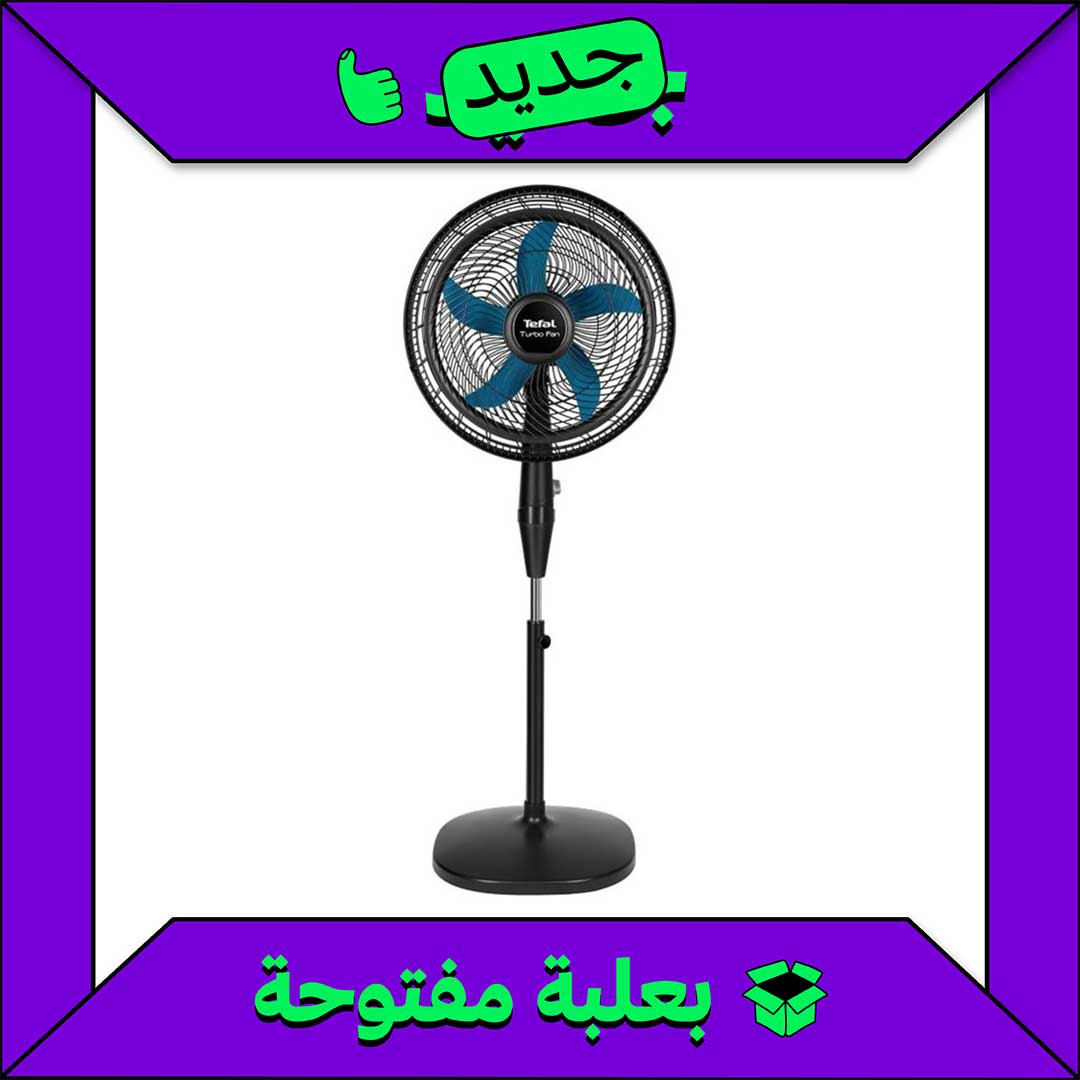 مروحة عمود ستاند تيفال - 16 بوصة - أسود VY5391E2 - جديد بعلبة مفتوحة