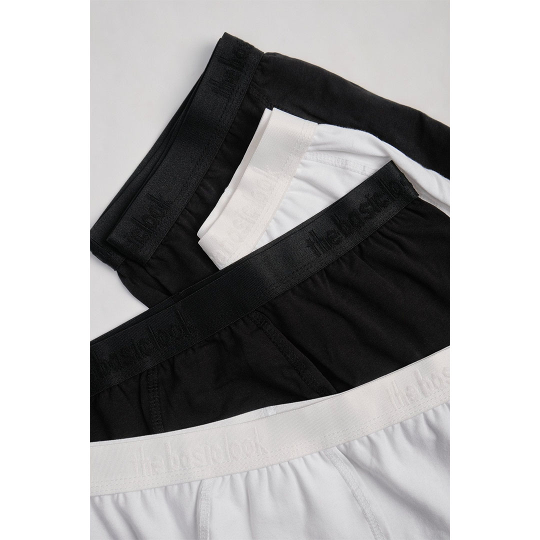 بوكسر رجالي من بيسيك لوك - أسود - 3 قطع