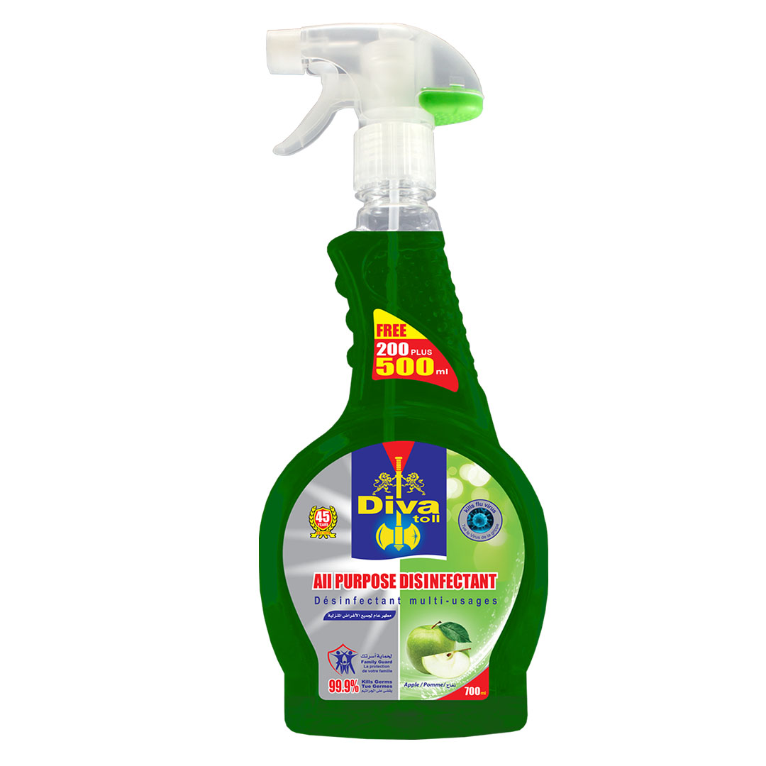 ديفاتول مطهرعام برائحة التفاح - رشاش - 500 + 200 مل