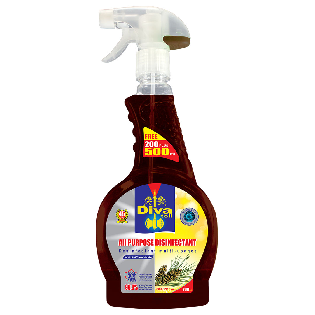 ديفاتول مطهرعام برائحة الصنوبر - رشاش - 500 + 200 مل