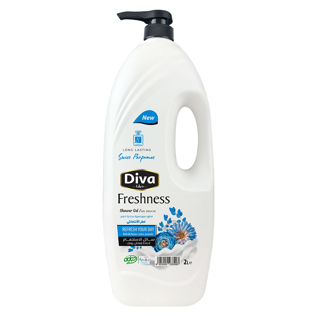 ديفا سائل الاستحمام عطر الانتعاش - 2 لتر