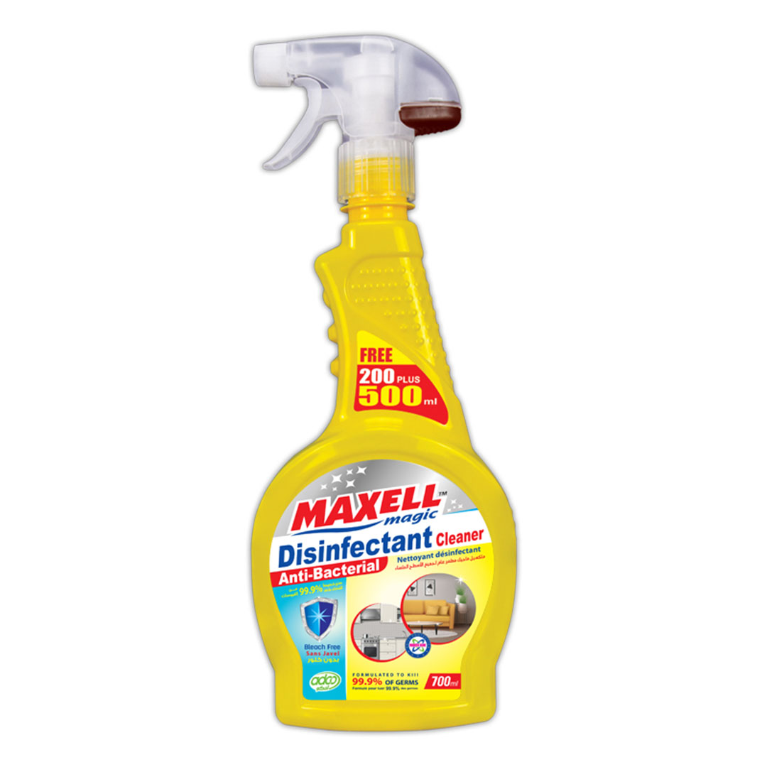 ماكسيل ماجيك متخصص مطهر عام ومضاد للبكتيريا لجميع الاسطح - 500 +200 مل