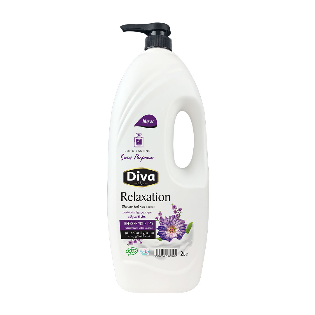ديفا سائل الاستحمام عطر الاسترخاء - 2 لتر