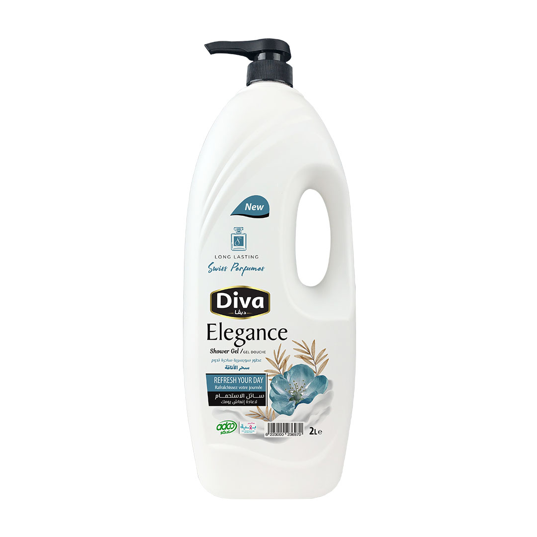 ديفا سائل الاستحمام عطر الاناقة - 2 لتر