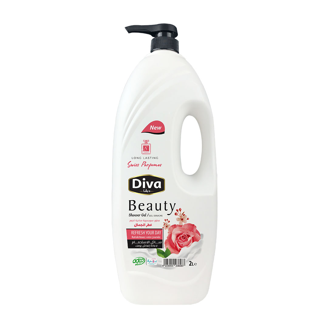 ديفا سائل الاستحمام عطر الجمال - 2 لتر