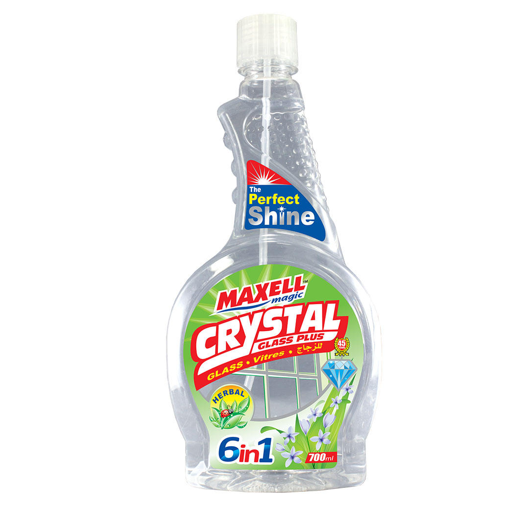 ماكسيل ماجيك كريستال منظف زجاج اعشاب اقتصادى - 500 +200  مل