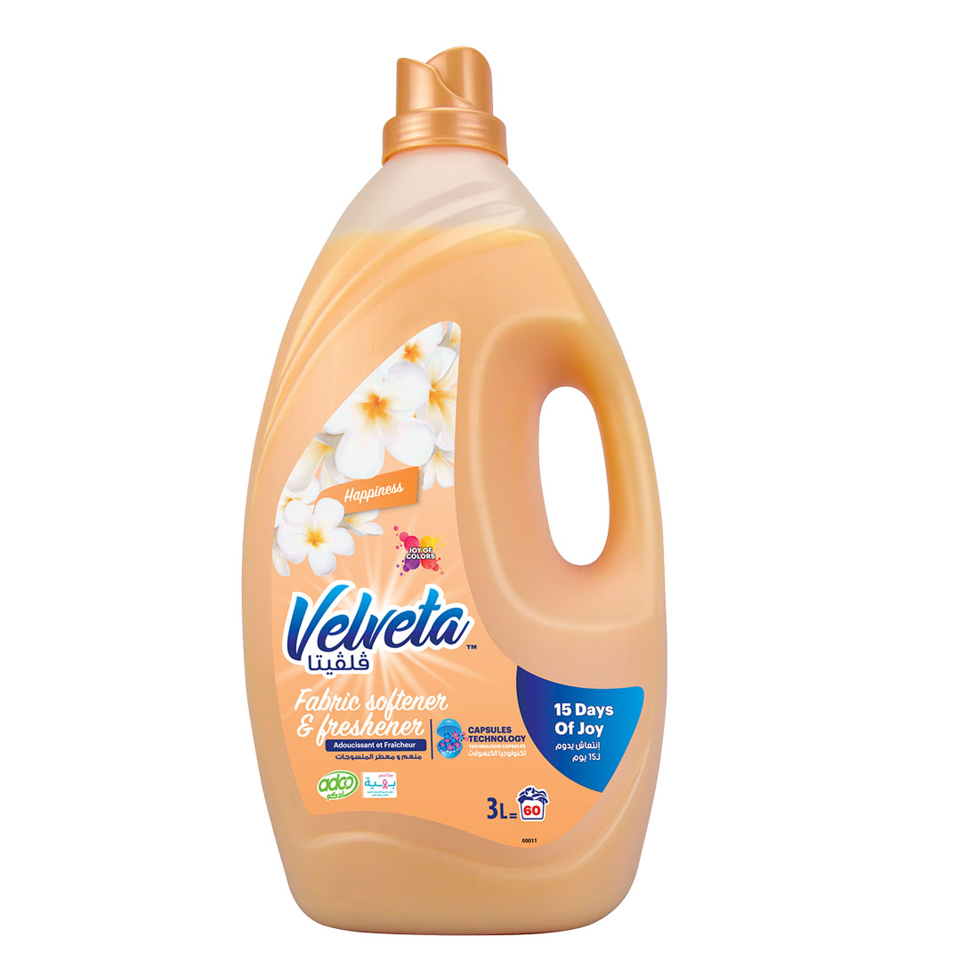 فلفيتا منعم ومعطر منسوجات رائحة السعادة - 3 لتر
