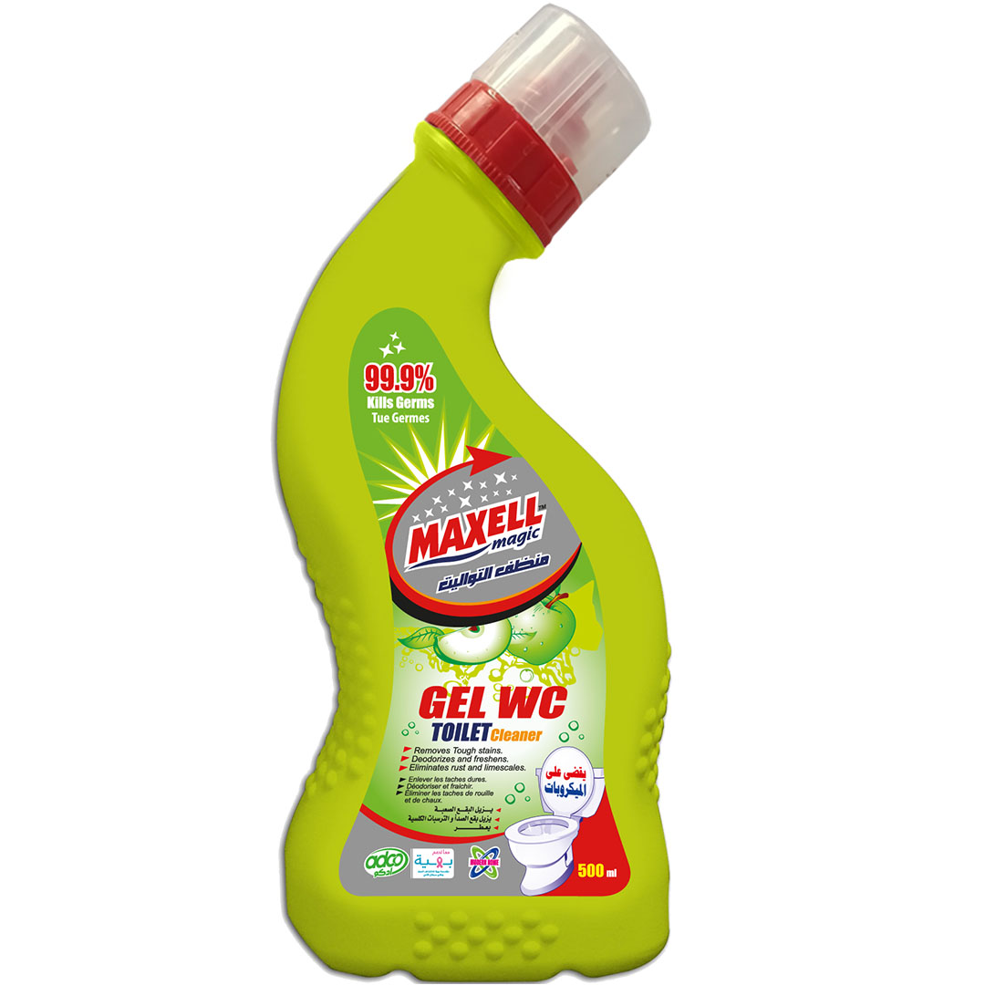 ماكسيل ماجيك منظف تواليت برائحة التفاح - 500 مل
